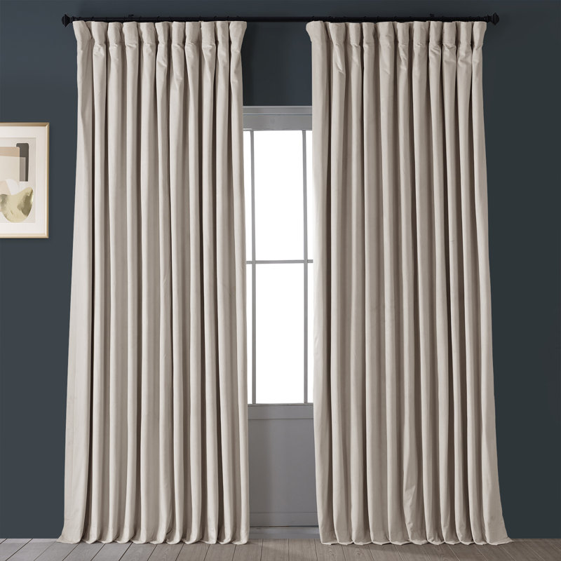 Half Price Drapes Signature Blackout Double Wide Velvet Rod